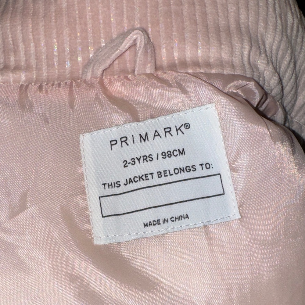 NWOT Pink Corduroy With Shine Kids Puffer Vest Size 2-3 Cozy Fall/Spring - Picture 5 of 6